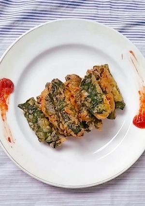 Foto resep Tempura Krispi Bungkus Daun Murbei