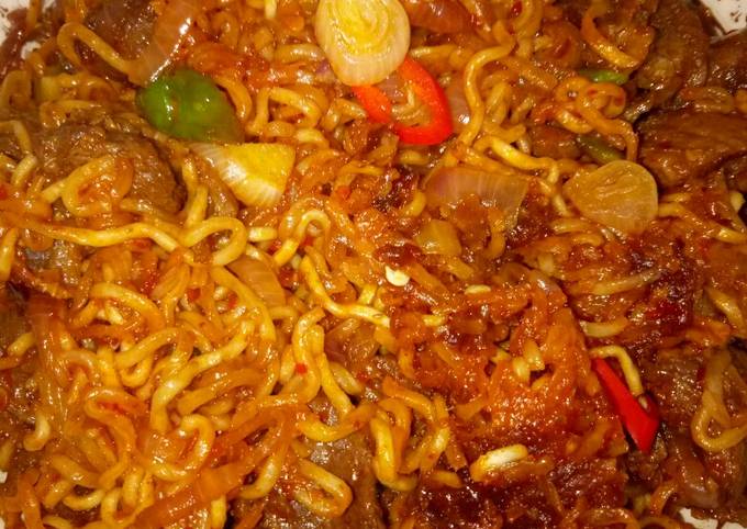 Maggi goreng daging