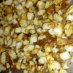Parmesan Garlic Croutons A picture of Parmesan Garlic Croutons.