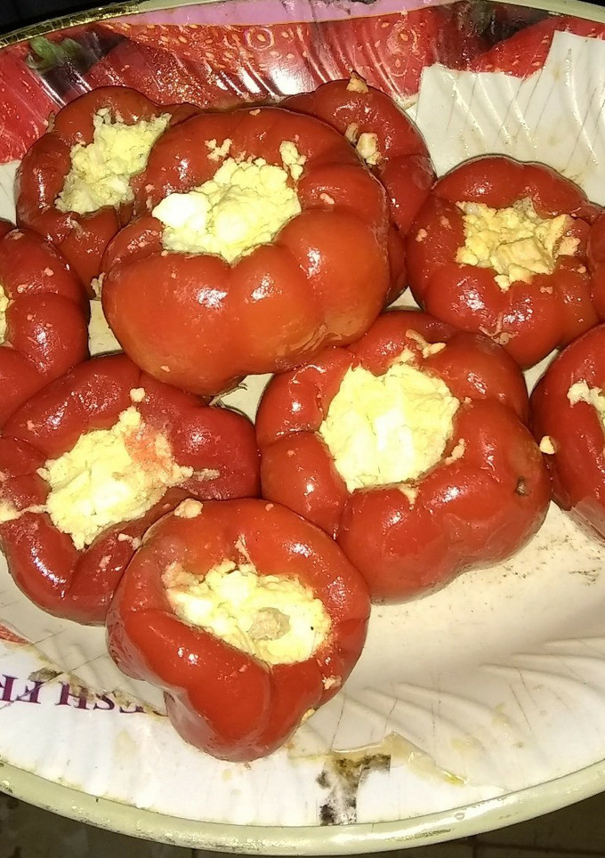 Una foto de Ajíes rellenos