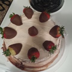 A picture of Double Dipped Chocolate Strawberry Cake.