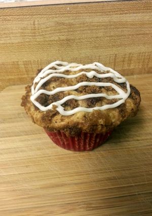 A picture of Apple Streudel Muffins.