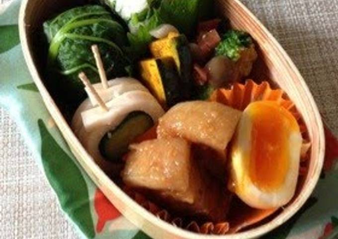 Step-by-Step Guide to Prepare Quick A Bento Featuring Shinshuu Miso Simmered Pork Belly