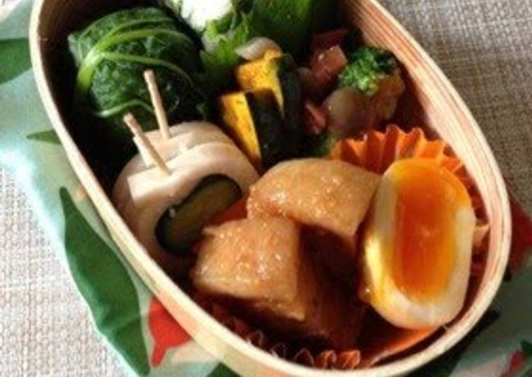 A Bento Featuring Shinshuu Miso Simmered Pork Belly