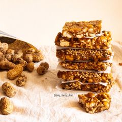 ⚜️Peanut-Jaggery⚜️Bars A picture of ⚜️Peanut-Jaggery⚜️Bars.