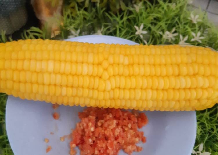 Jagung Rebus Sambel ala Sulsel