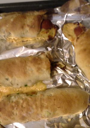 A picture of Jalapeno cheader weiner wraps.