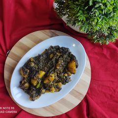 A picture of Aloo methi.