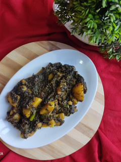 A picture of Aloo methi.