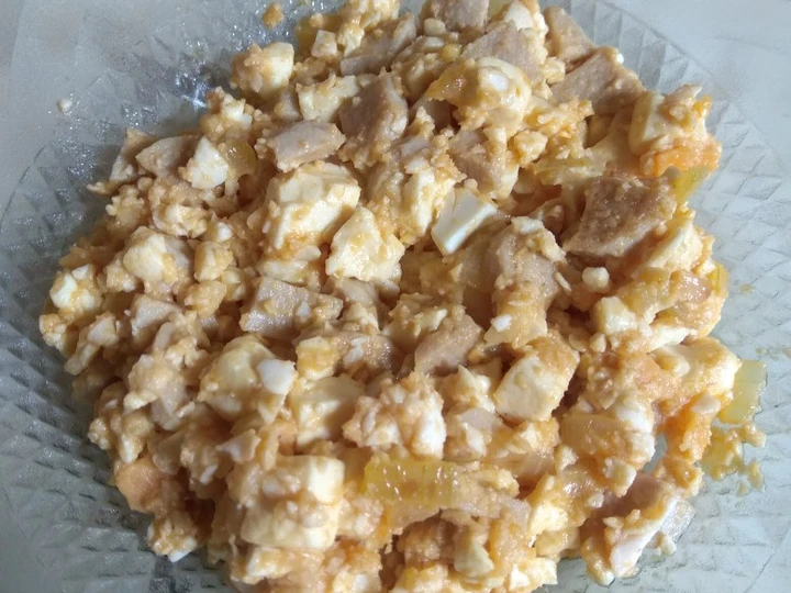 Langkah Gampang Membikin Resep Bakso tofu saos telur asin yang Lezat Sekali Anti Ribet, Bikin Ngiler