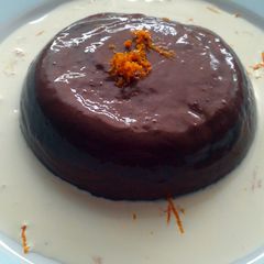 A picture of Vickys Chocolate Pannacotta, GF DF EF SF NF.
