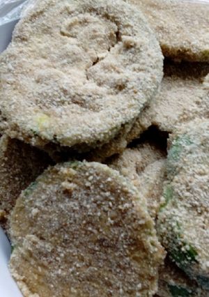 Una foto de Milanesas de zapallitos