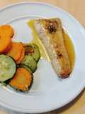 Pescado mahi mahi en salsa de mantequilla noisette y limón
