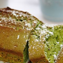 A picture of Only Mix and Bake!! Matcha Cake with White Chocolate.