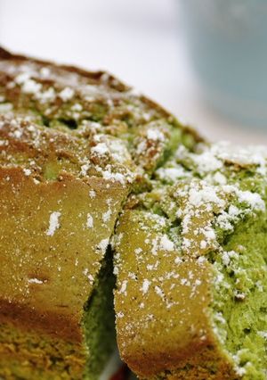 A picture of Only Mix and Bake!! Matcha Cake with White Chocolate.