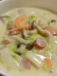 A picture of Vegetable Packed Soy Milk Stew.