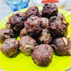 A picture of Mutton kabab.