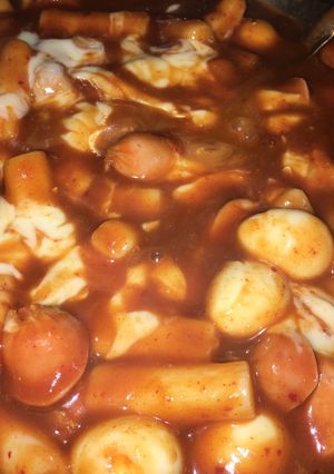 Hình của món Cách làm bánh gạo Hàn Quốc Tteokbokki đơn giản.