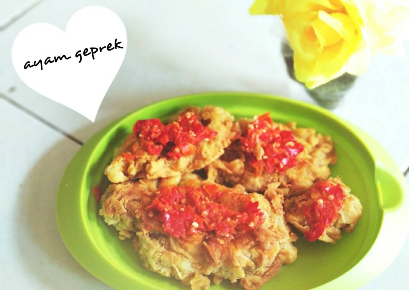 Resep Ayam Geprek yang Bikin Ngiler