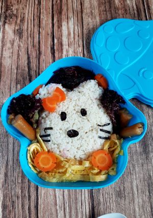 Foto resep Bento karakter sederhana