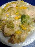 an improvisation on the stove top or stove top casserole