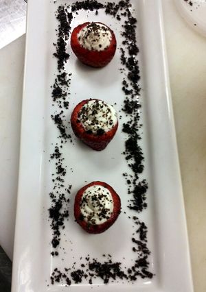 A picture of Stuffed strawberries.