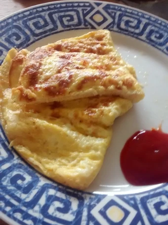 Easy Way Make 3 egg and cheese omelette the  Makes Drooling Tasty