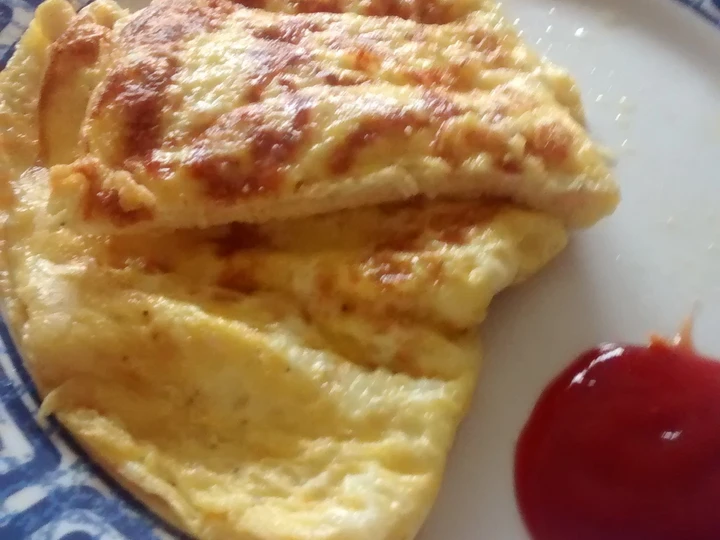 Easy Way Make 3 egg and cheese omelette the  Makes Drooling Tasty