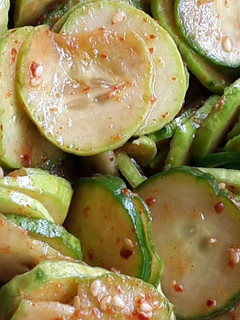 A picture of Korean Cucumber Salad (Spicy).