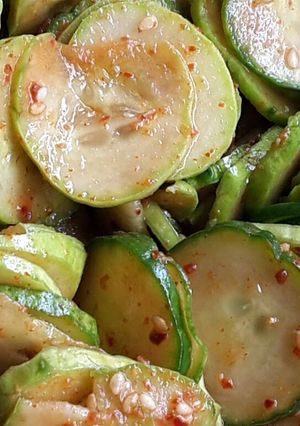 A picture of Korean Cucumber Salad (Spicy).