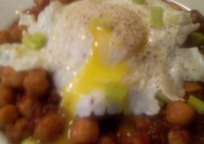 Steps to Prepare Super Quick Homemade Sunshne's Chorizo chick peas breakfast