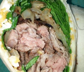 Easy Fast Cooking Steak wrap Delicious