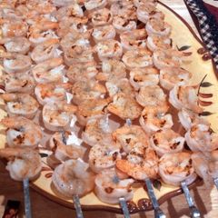 A picture of simple grilled shrimp.