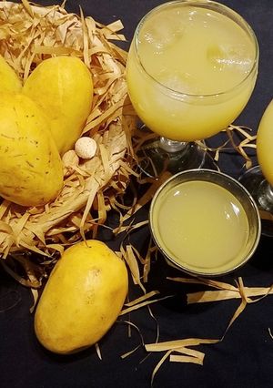 A picture of Fresh mango juice.