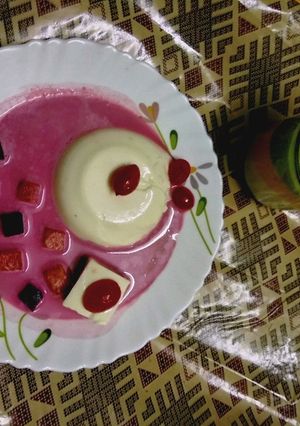 A picture of Ramadan special Rabdi panna cotta.