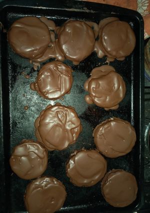 Una foto de Alfajores de chocolate/Naranja