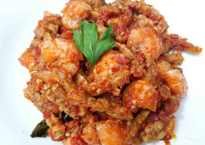 Udang Tempe Balado Simple