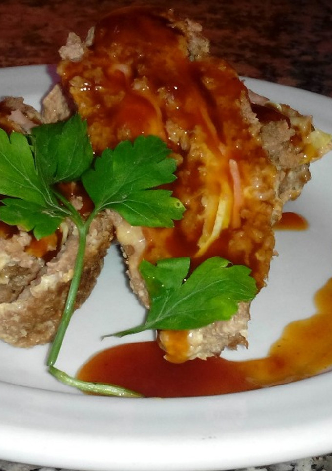 Una foto de Carne Rellena bañada en Salsa Agridulce