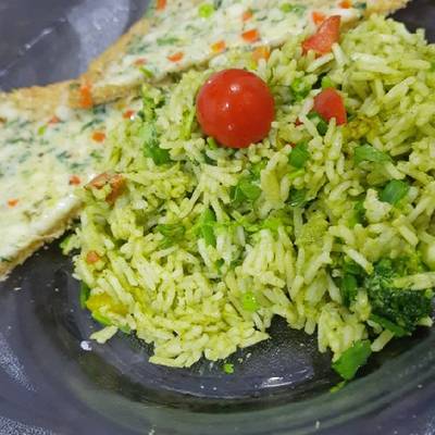 Basil pesto Rice