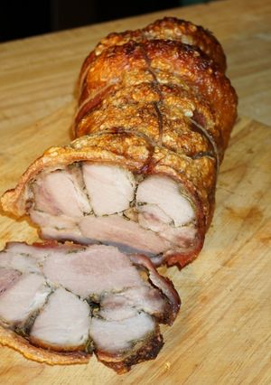 A picture of Roast Pork Leg Roll (Jon Style).