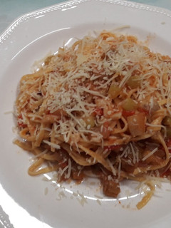 Una foto de Tallarines con verduras