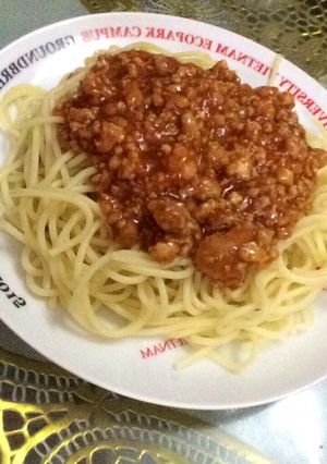 Hình của món Mỳ ý siêu đơn giản.