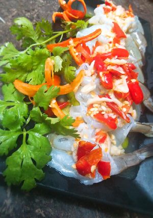 รูปของ กุ้งแช่น้ำปลา(คอเบียร์)