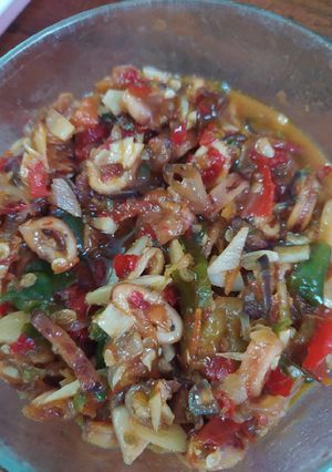 Foto resep Sambal cumi asin