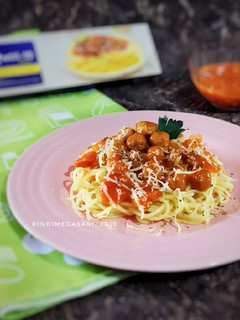 Foto resep 197. Spageti Bola Daging Bolognese