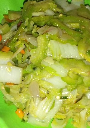 Foto resep Oseng Pare sawi putih *No Pahit*