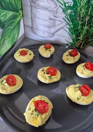 Une photo de Oeufs mimosa à l'avocat