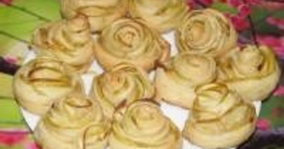 Розочки Из Теста С Яблоками Фото