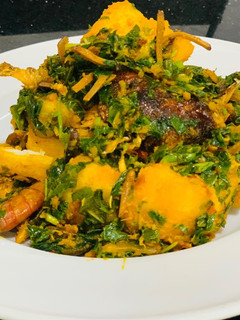 A picture of Vegetable yam aka “ji agworoagwo”.
