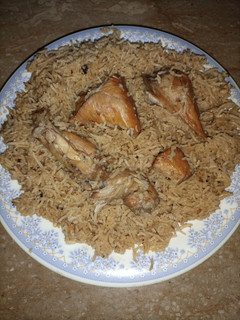 A picture of Chicken Pulao.